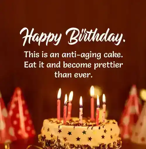 funny birthday cake messages