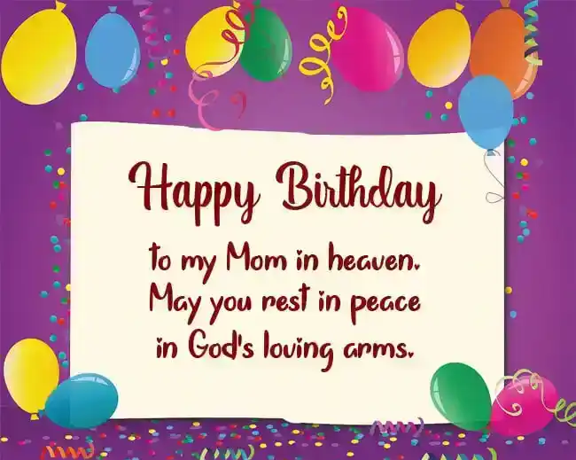 happy birthday mom in heaven