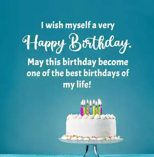 Birthday Message For Myself