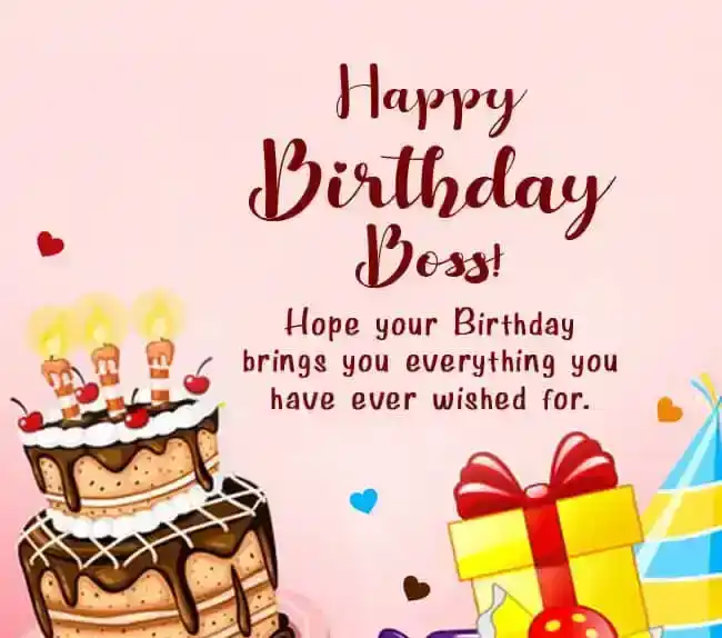 Birthday Messages for Boss