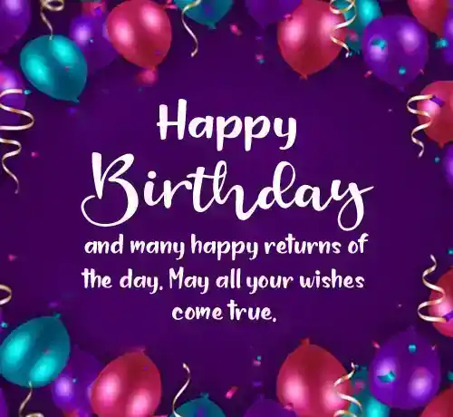 happy birthday many happy returns