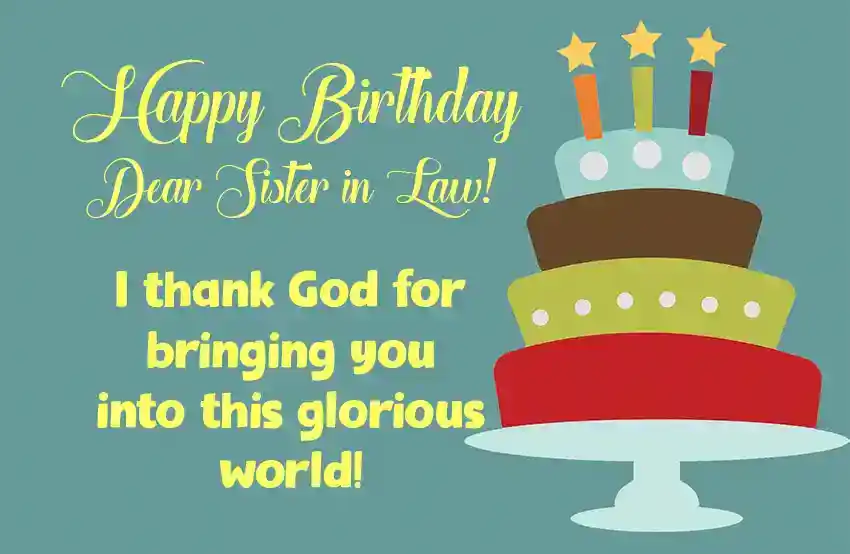 Religious Birthday Messages for Sister in Law