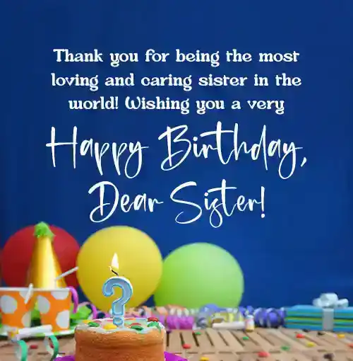 Birthday Wishes for Sister from Sister