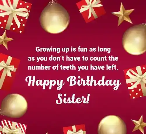 happy birthday sister quotes funny