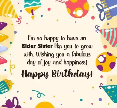 birthday wishes for elder sister