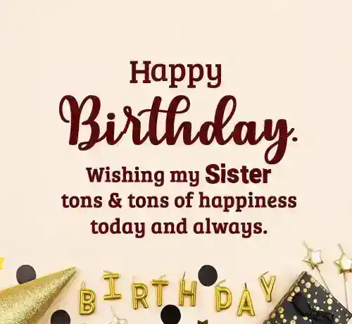 short birthday wishes for sister