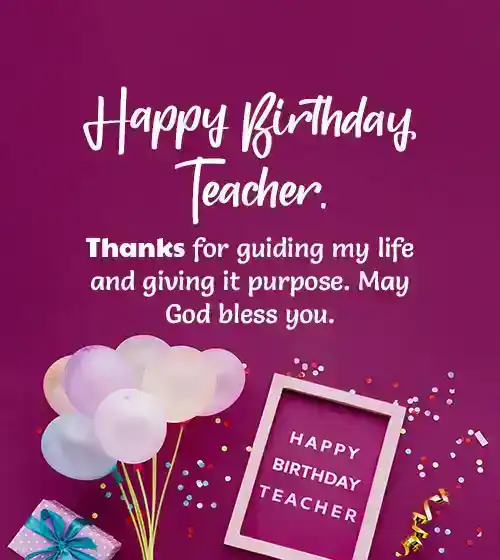 wishes for teachers birthday