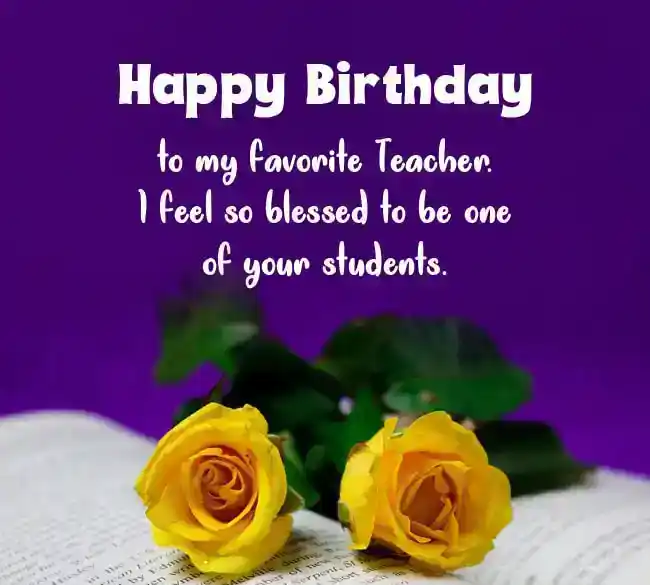 teacher birthday wishes