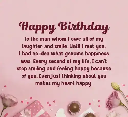 cute birthday paragraph for boyfriend