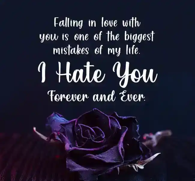 i hate you message