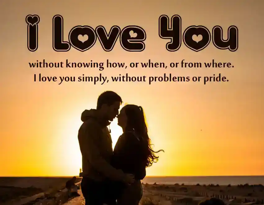 I love you message for him and Her