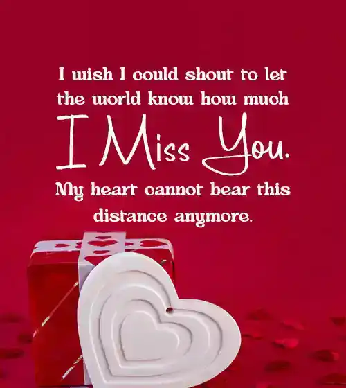 missing you message for him