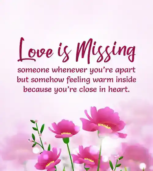romantic miss you message for him