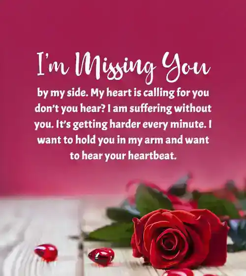 long missing you message for him