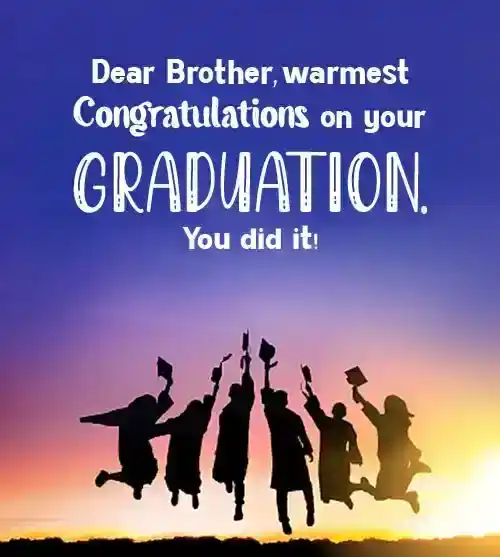 congratulations brother on your graduation