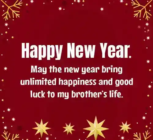 happy new year wishes to brother