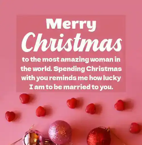 christmas message to wife