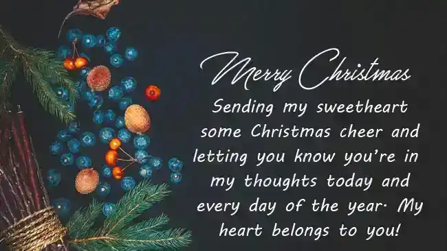 Sweet Christmas Wishes For Wife