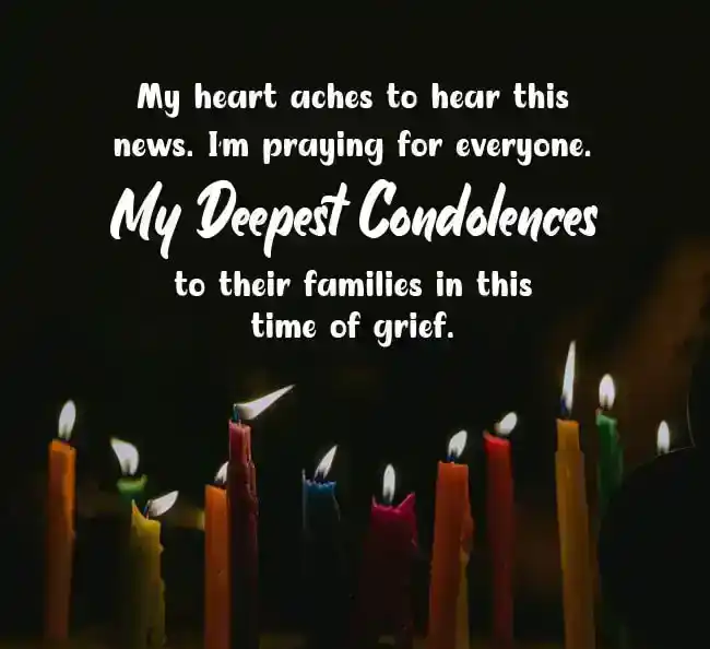 Condolence Messages In Death of Many People