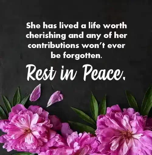 may her soul rest in peace