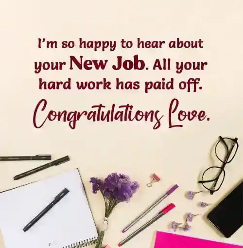 congratulations messages to husband on new job