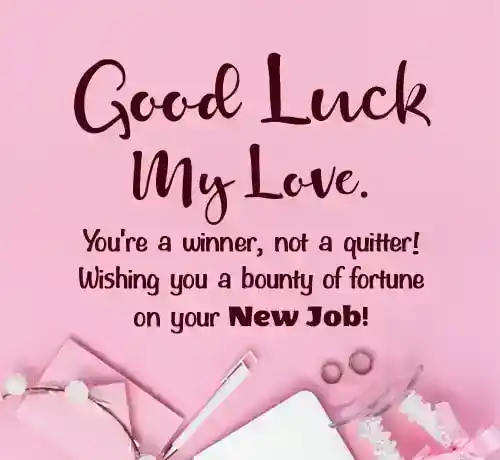 good luck wishes for new job to husband
