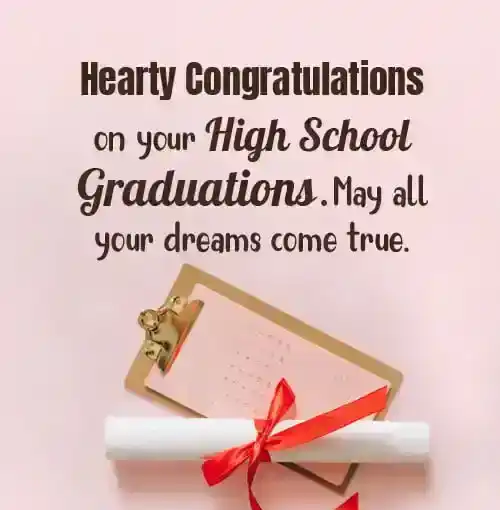 congratulations high school graduation messages
