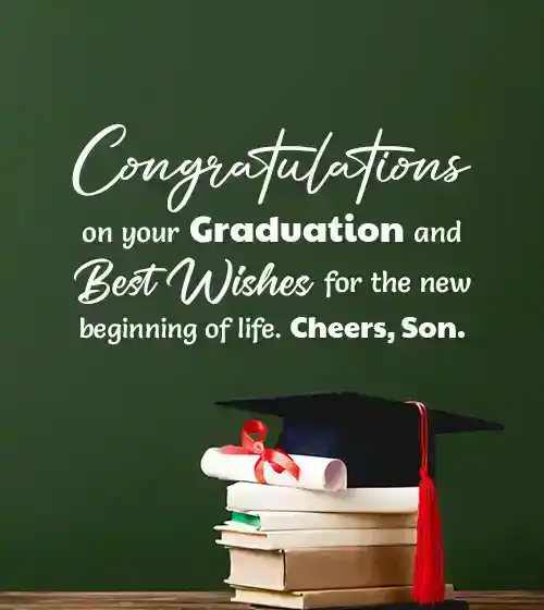 graduation message from parents to son