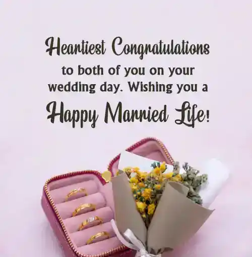 best wishes for newly married couple