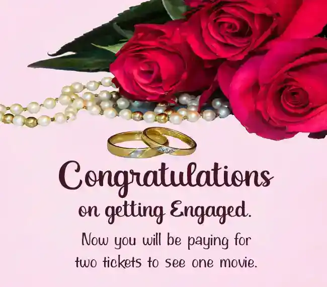 funny engagement wishes