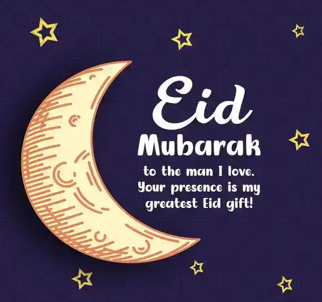 Romantic Eid Wishes for Him