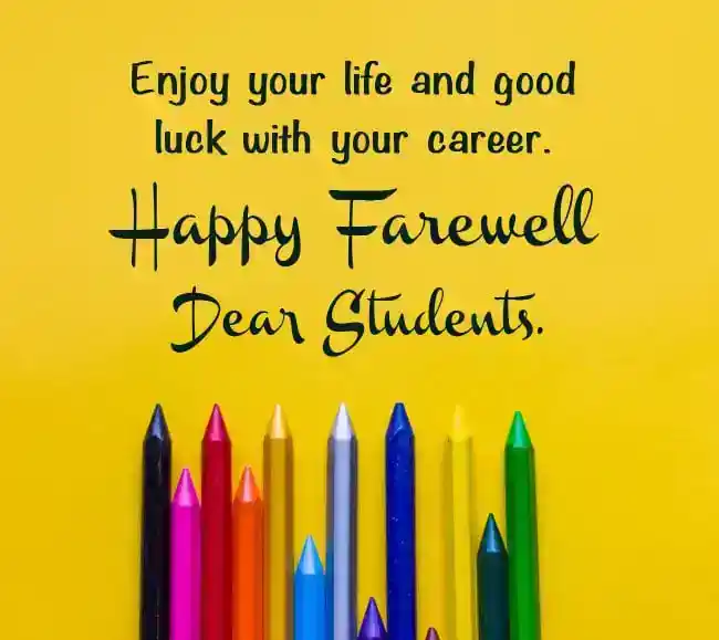 farewell message for students from teacher