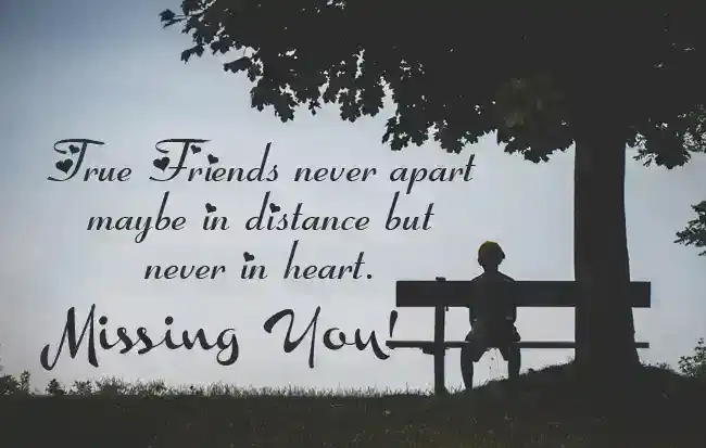 Miss You Message for a Friend Who is Far Away