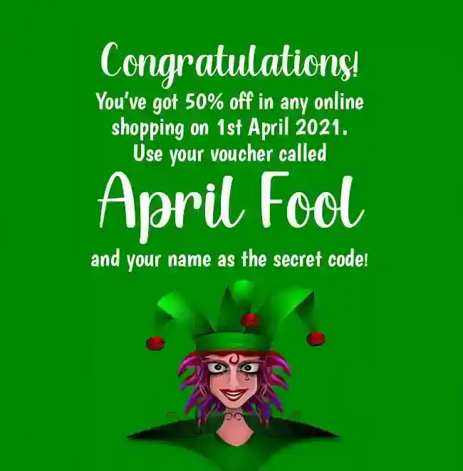 april fool message for friends