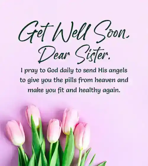 prayer for my sister to get well soon