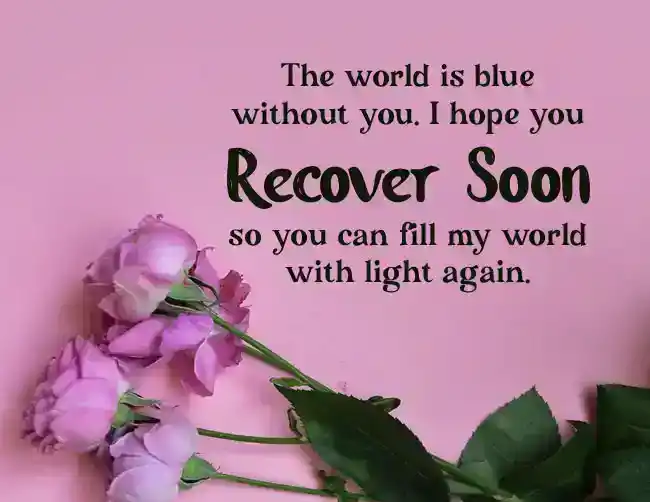 Přeji brzké uzdravení a zanechám vzkaz manželce