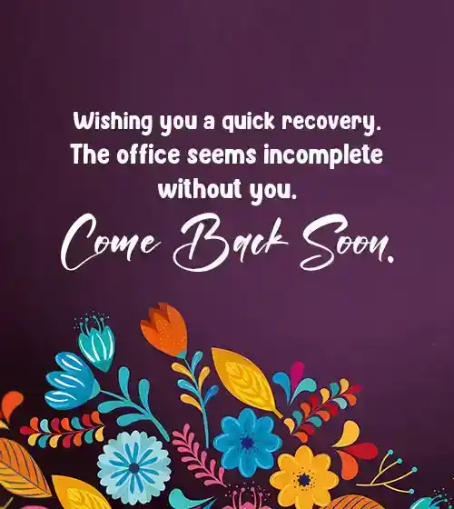 Get Well Soon Messages for Coworker