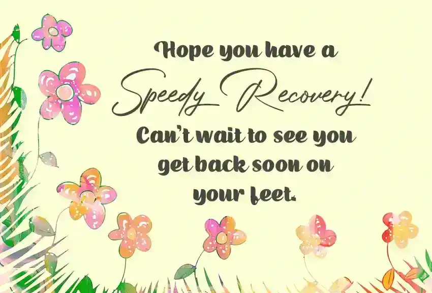 Get Well Wishes for Fast Recovery