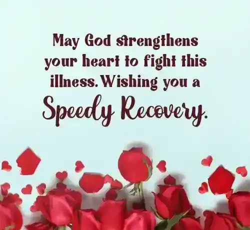 speedy recovery message