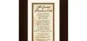 Wood Wall Art Mom Dad Gift