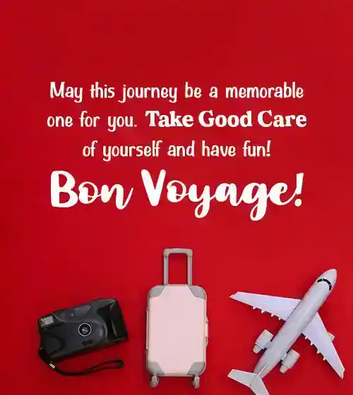 bon voyage msg