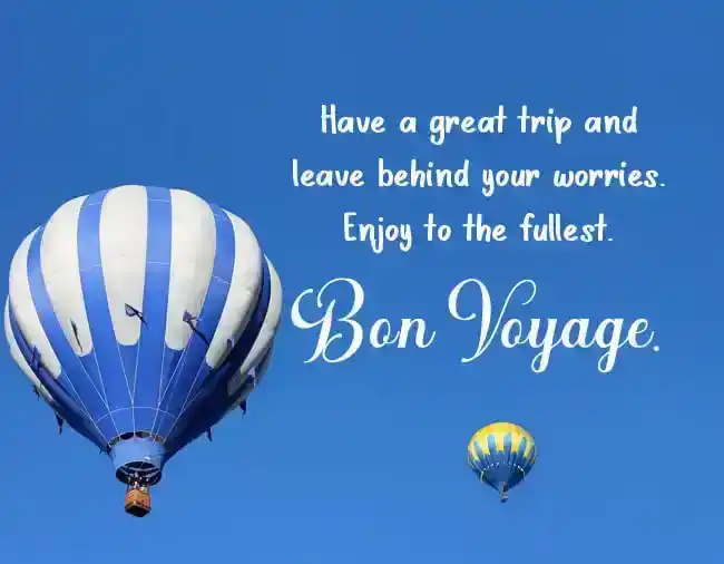 bon voyage wishes