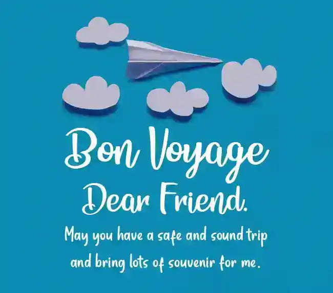 bon voyage wishes friend