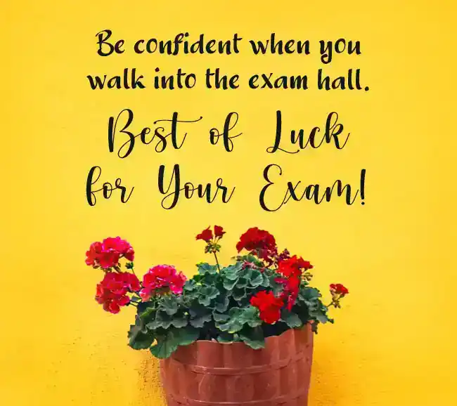best of luck for exam