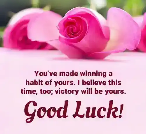 good luck message