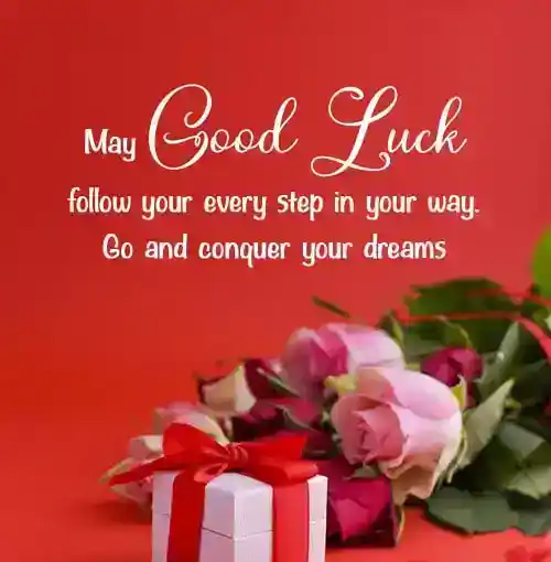 good luck message for her