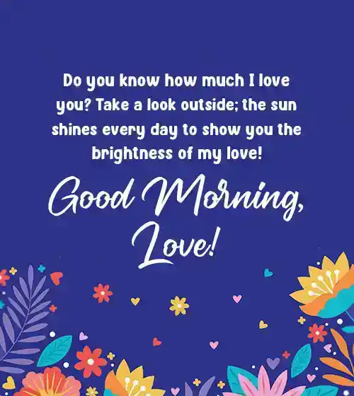 romantic good morning messages for husband