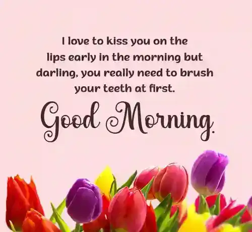 funny good morning message for husband