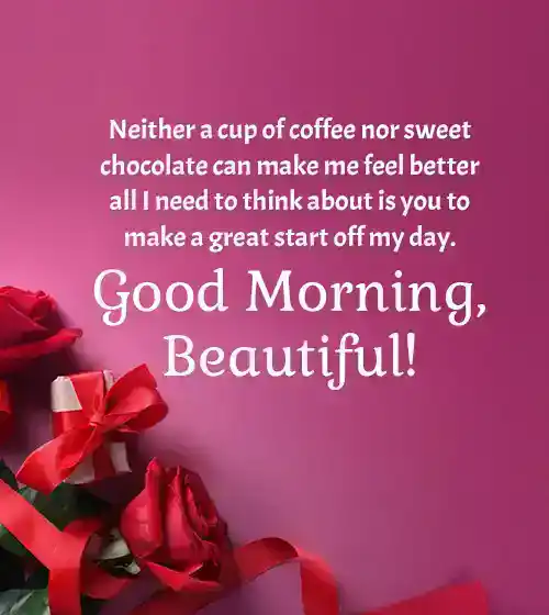 Good morning beautiful