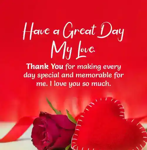 good morning message for my love